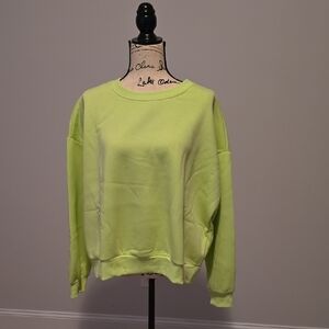 Forever 21 Lime Green Sweatshirt